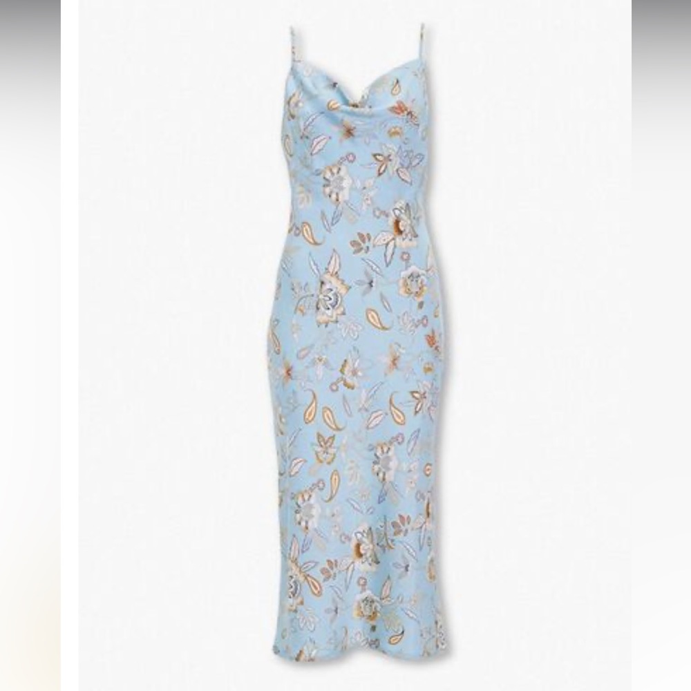 Forever 21 Large Paisley Print Slip Dress